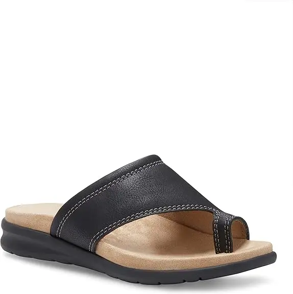 Sandalias Planas Eastland Dallas Para Mujer - Negro, Talla 10 Mediana | 94352596472 TRG187860420