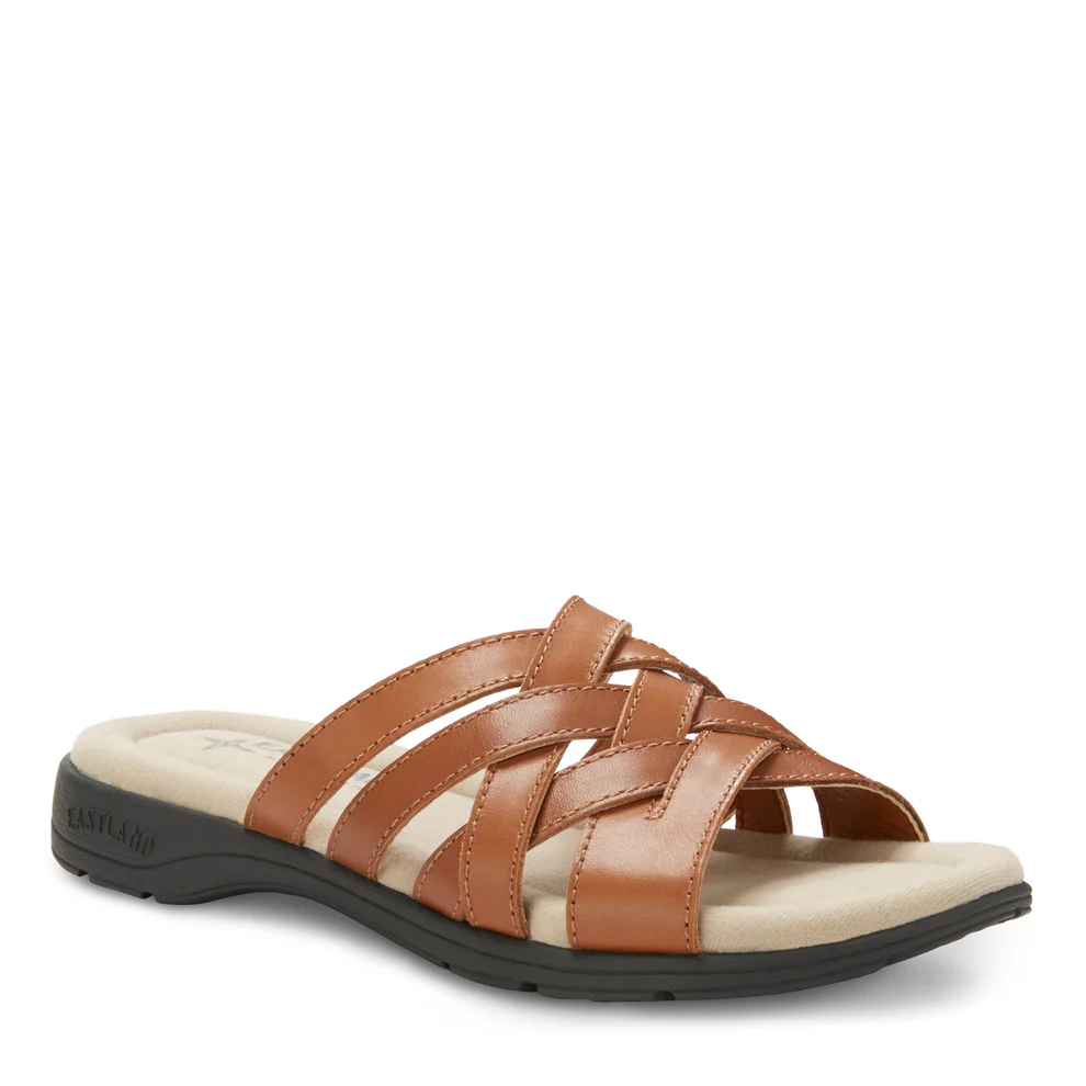 Sandalias Planas Eastland Hazel Para Mujer - Tan 8 Medium | 94352484854 TRG187798235