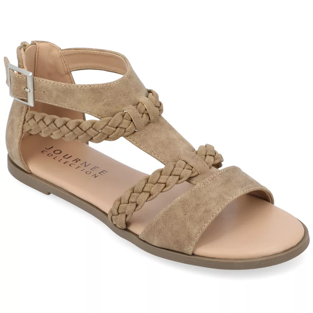 Sandalias Planas Florence Para Mujer De La Colección Journee - Marrón 12 Mediano | 52574595390 TRG187860999