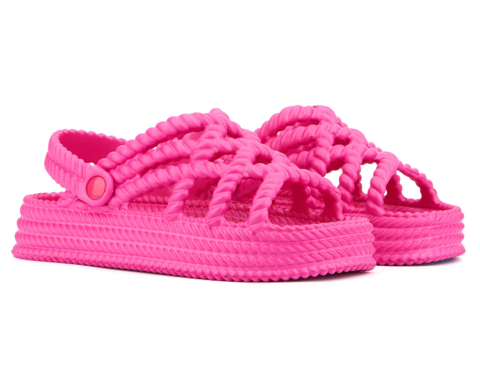 Sandalias Planas Jazzy De Olivia Miller Para Mujer - Rosa Fusion 8 Mediano | 193871698909 TRG188552762