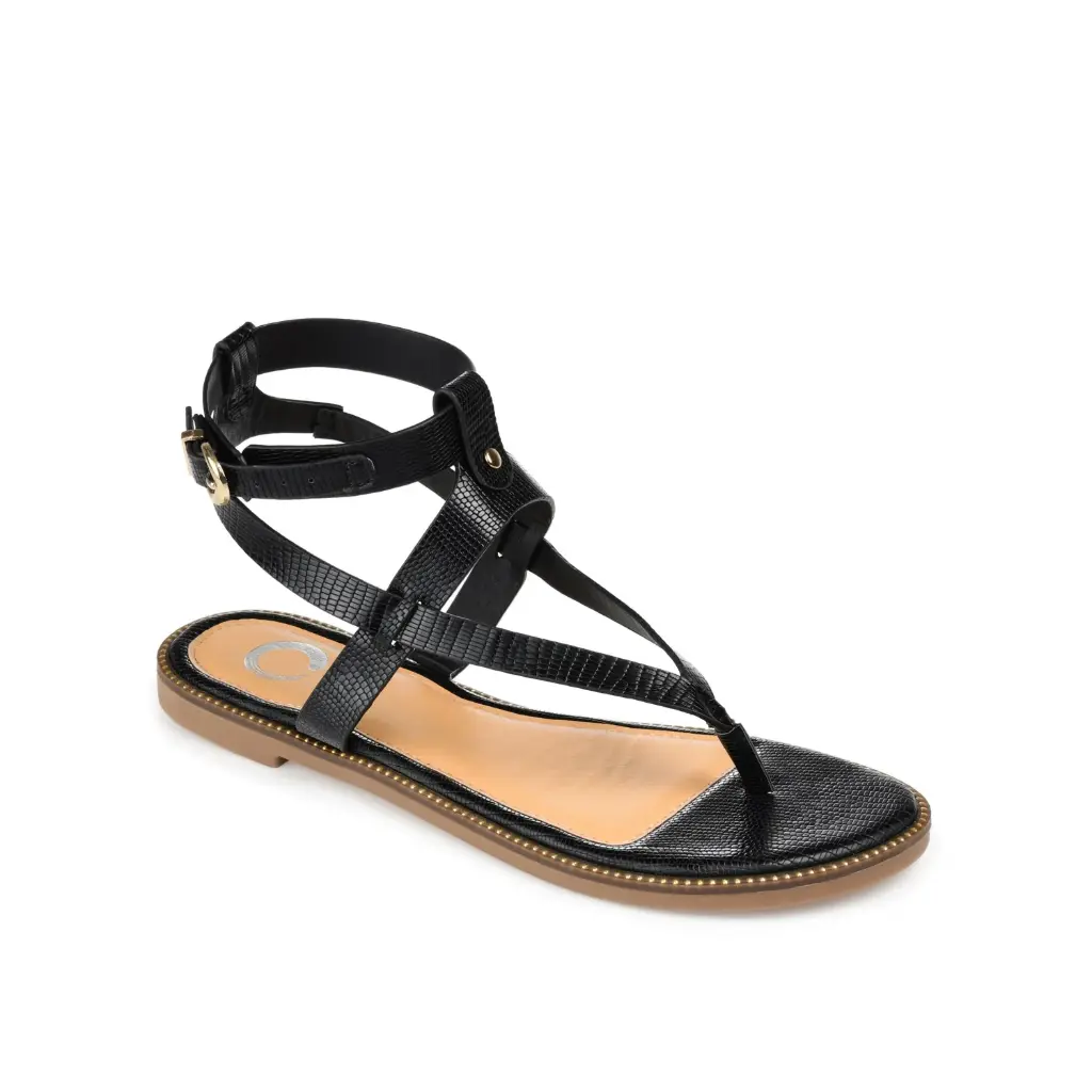 Sandalias Planas Tangie Para Mujer De La Colección Journee - Negro 8 1/2 Mediano | 52574865332