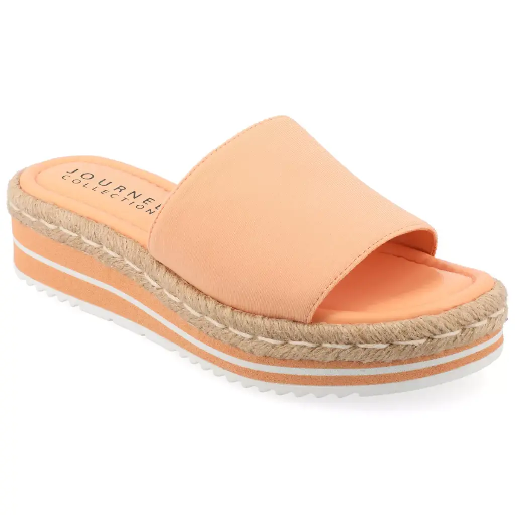 Sandalias Rosey Slide Para Mujer De La Colección Journee - Melocotón 10 Mediano | TRG192763659
