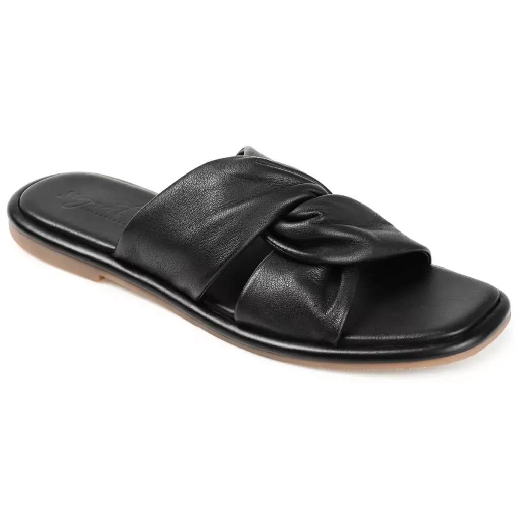 Sandalias Tipo Chancla Journee Signature Kanndice Para Mujer - Negro, Talla 8 1/2 Mediana | TRG192807493