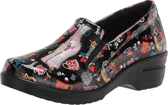 Zapatillas Sin Cordones Leeza Para Mujer De Easy Works By Easy Street - Estampado Café Negro, Talla 9 Mediana | 193073241279 TRG187598683