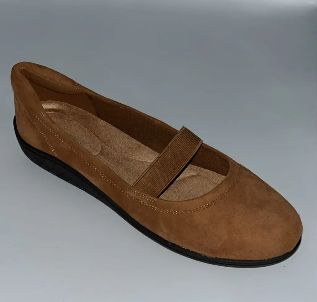 Zapato Sin Cordones Dorado Easy Spirit Para Mujer - Isim Brown 9 1/2 Wide | 196825253674 TRG187860506