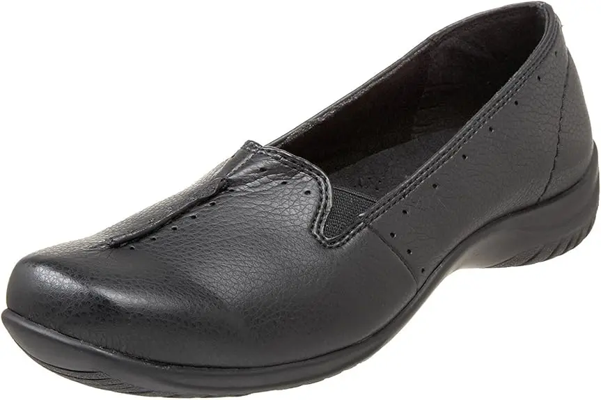 Zapato Sin Cordones Easy Street Purpose Con Punta Cuadrada Para Mujer - Negro, Talla 9 1/2 Mediana | TRG191574823