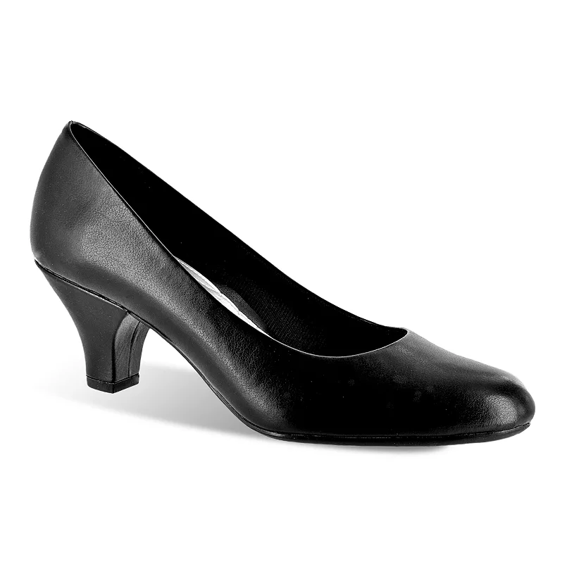 Zapatos De Tacón Cónico Easy Street Fabulous Para Mujer - Negro 6 1/2 Mediano | 885660242201 TRG187862695