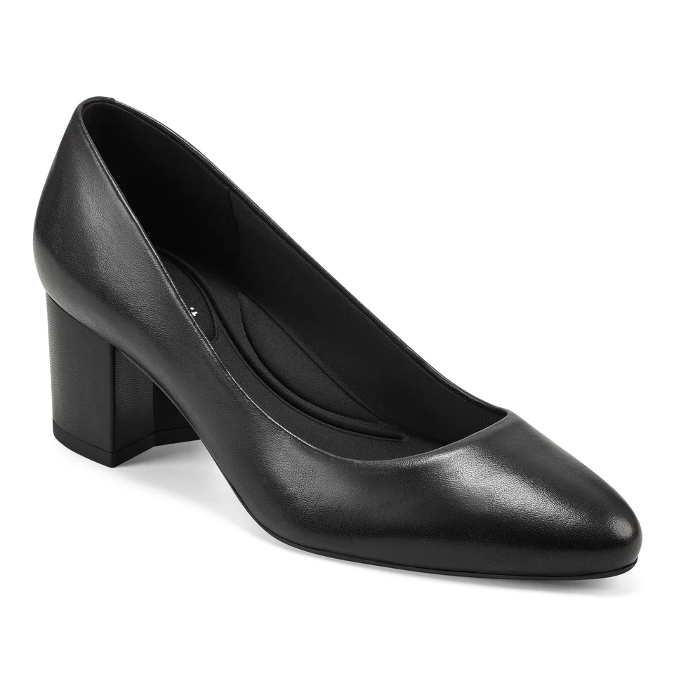 Zapatos De Tacón Cuadrado Cosma Para Mujer De Easy Spirit - Negro 9 Mediano | 195608714098 TRG187862830