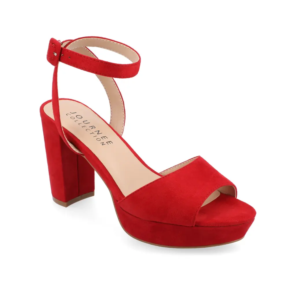 Zapatos De Tacón Cuadrado Nairri Para Mujer De La Colección Journee - Rojo, Talla 10 Mediana | TRG185052313