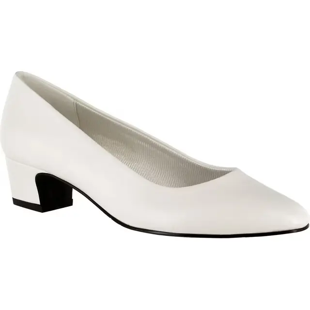 Zapatos De Tacón Cuadrado Prim Para Mujer De Easy Street - Blancos 8 1/2 Ancho | 889885346751