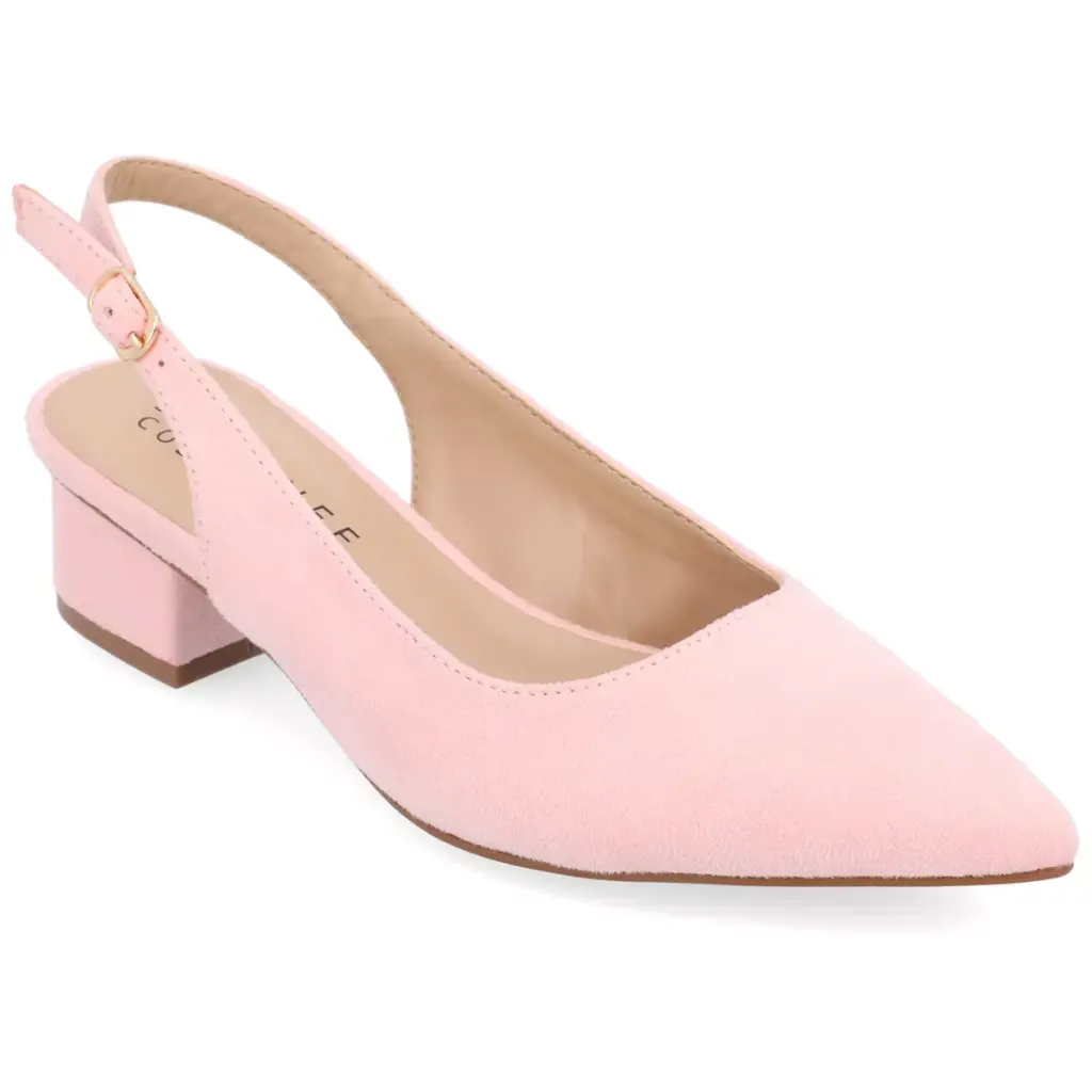 Zapatos De Tacón Cuadrado Sylvia De Journee Collection Para Mujer - Rosa 8 Mediano | 194593630932 TRG187799364