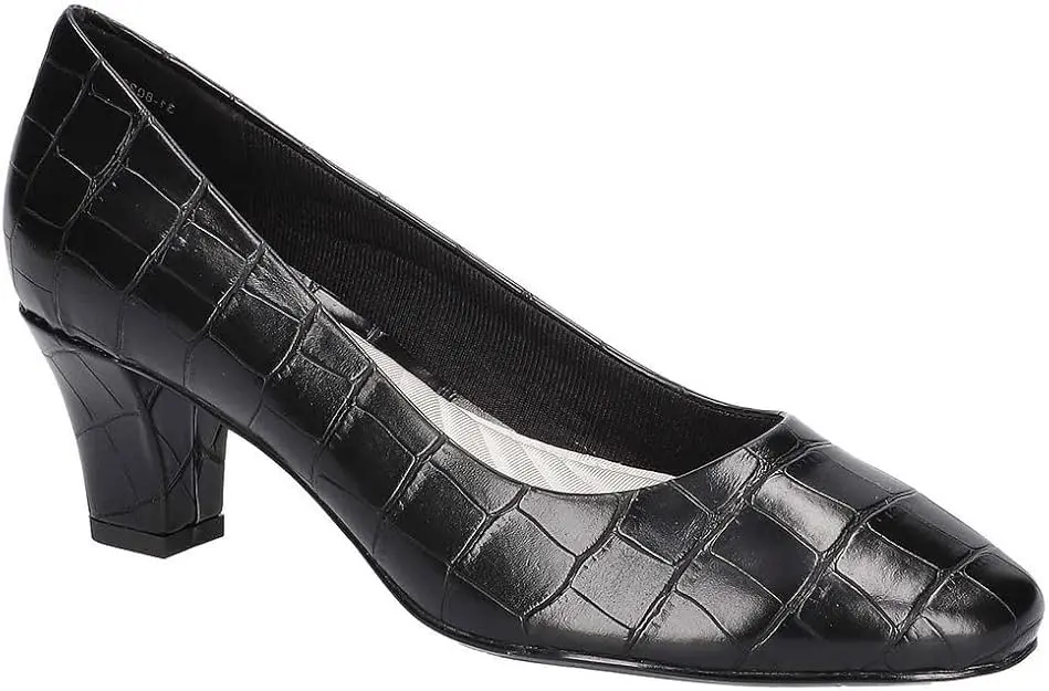 Zapatos De Tacón De Aguja Ballari Para Mujer De Easy Street - Cocodrilo Negro Negro 8 Mediano | 196371102617 TRG187860429