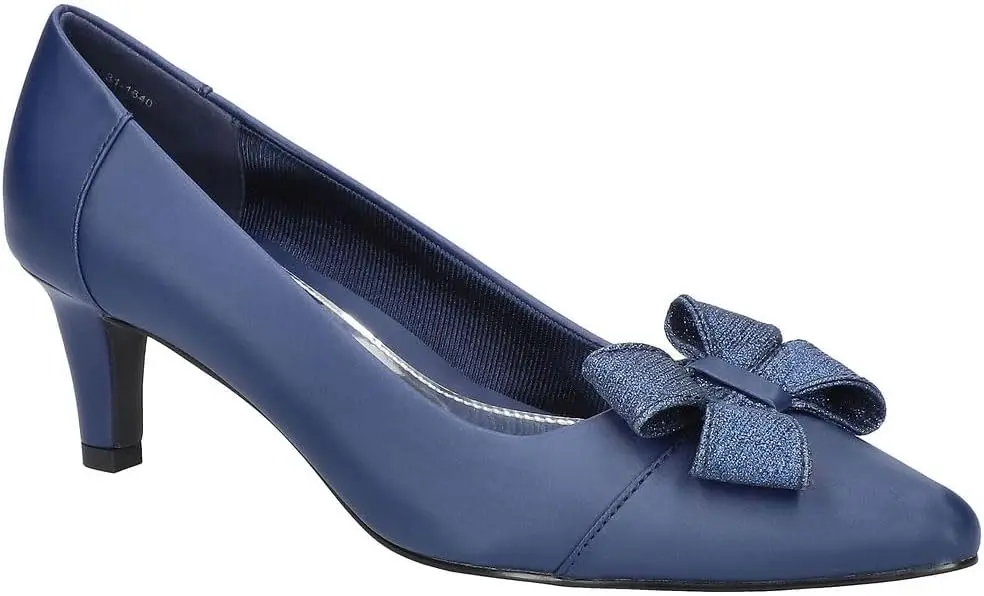 Zapatos De Tacón De Aguja Devanna De Easy Street Para Mujer - Satén Azul Marino 11 Mediano | 196371480401 TRG187798071