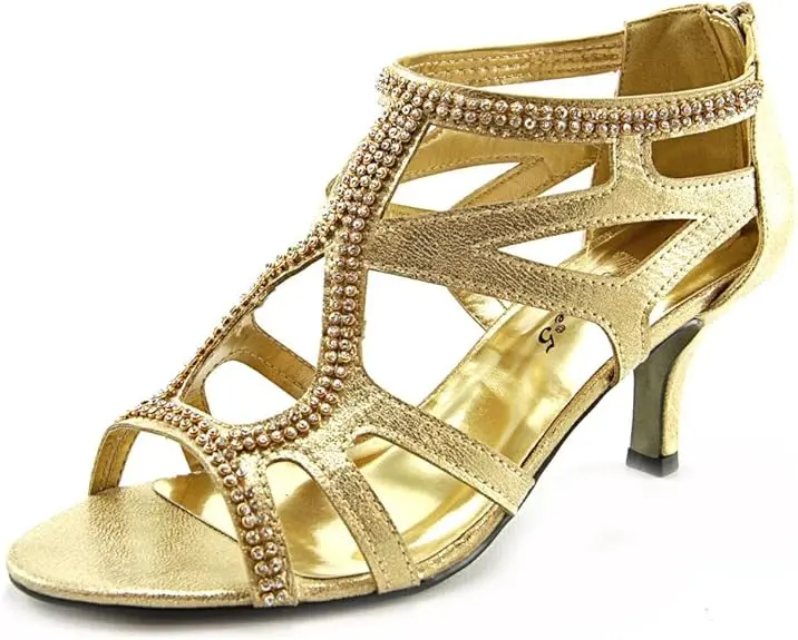 Zapatos De Tacón De Aguja Easy Street Flattery Para Mujer - Gold Wstones 9 1/2 Wide | 885660637878 TRG191576469