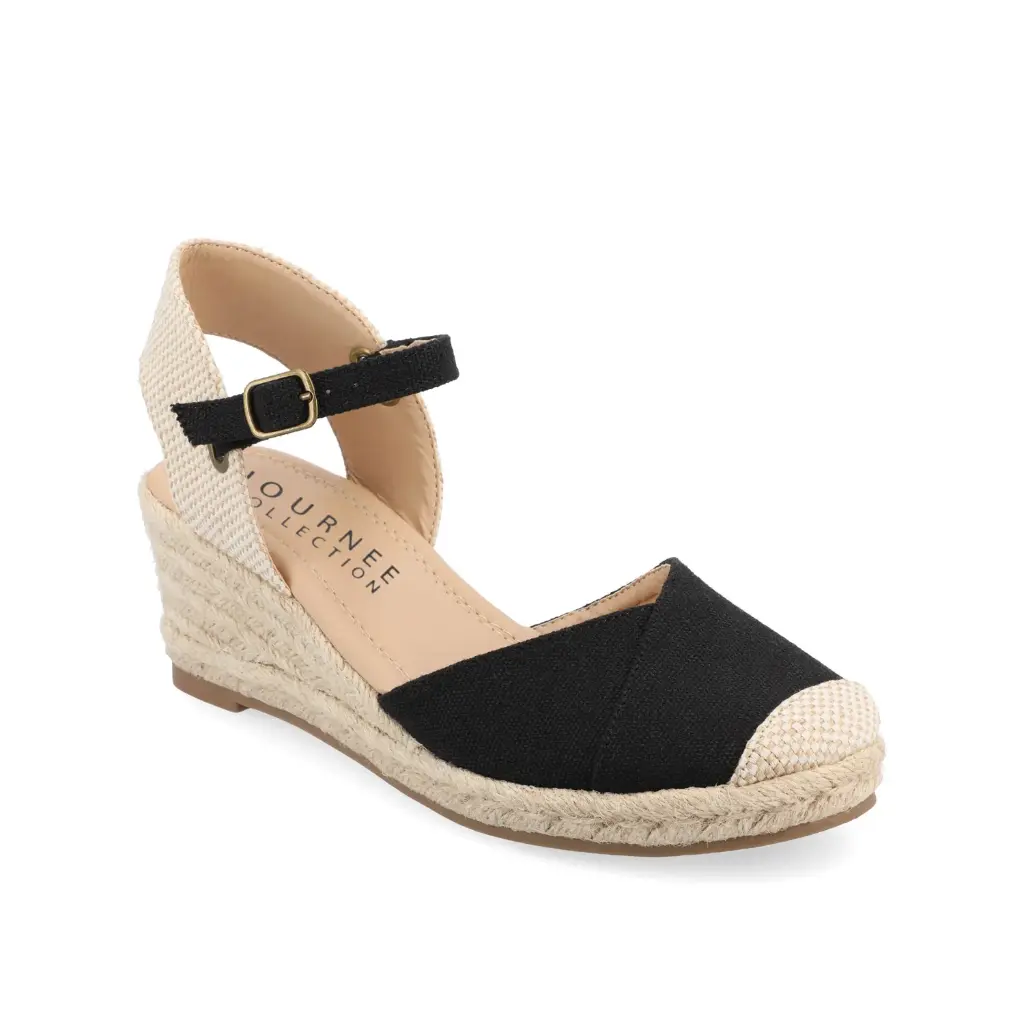 Zapatos De Tacón De Cuña Ashlyn Para Mujer De La Colección Journee - Negro, Talla 7 1/2 Mediana | 52574557619 TRG187860437