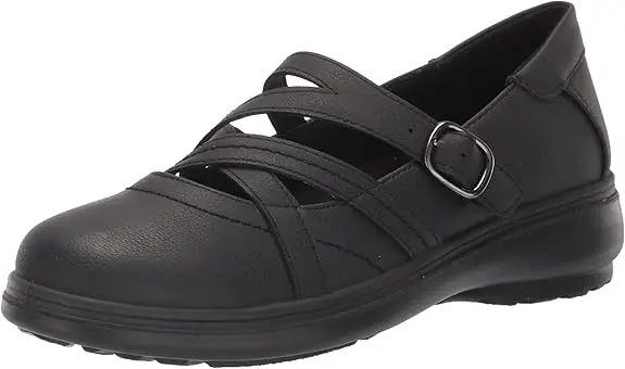 Zapatos Mary Jane De Punta Redonda Easy Street Wise Para Mujer - Negro, 11 De Ancho | 193073760343 TRG187860799