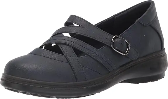 Zapatos Mary Jane De Punta Redonda Easy Street Wise Para Mujer, Azul Marino, 8 1/2 De Ancho | 193073783991 TRG188552220