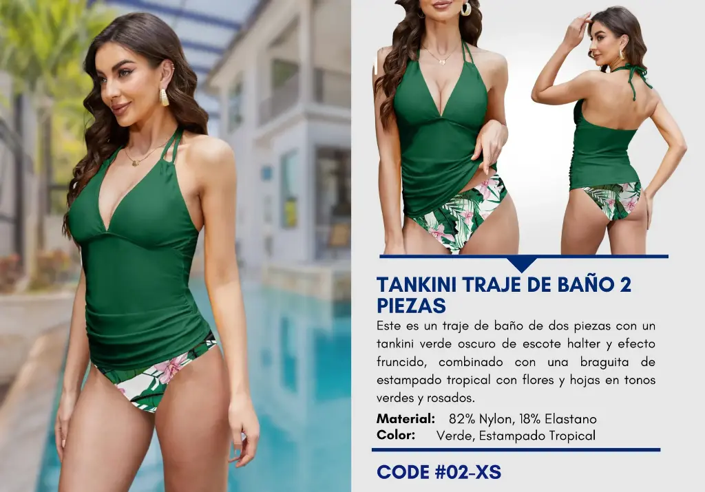 Traje de Baño Para Mujer Extra Small Elite Swim XS-02
