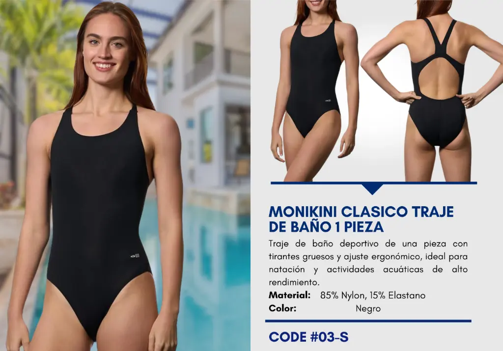 Traje de Baño Para Mujer Small Elite Swim S-03