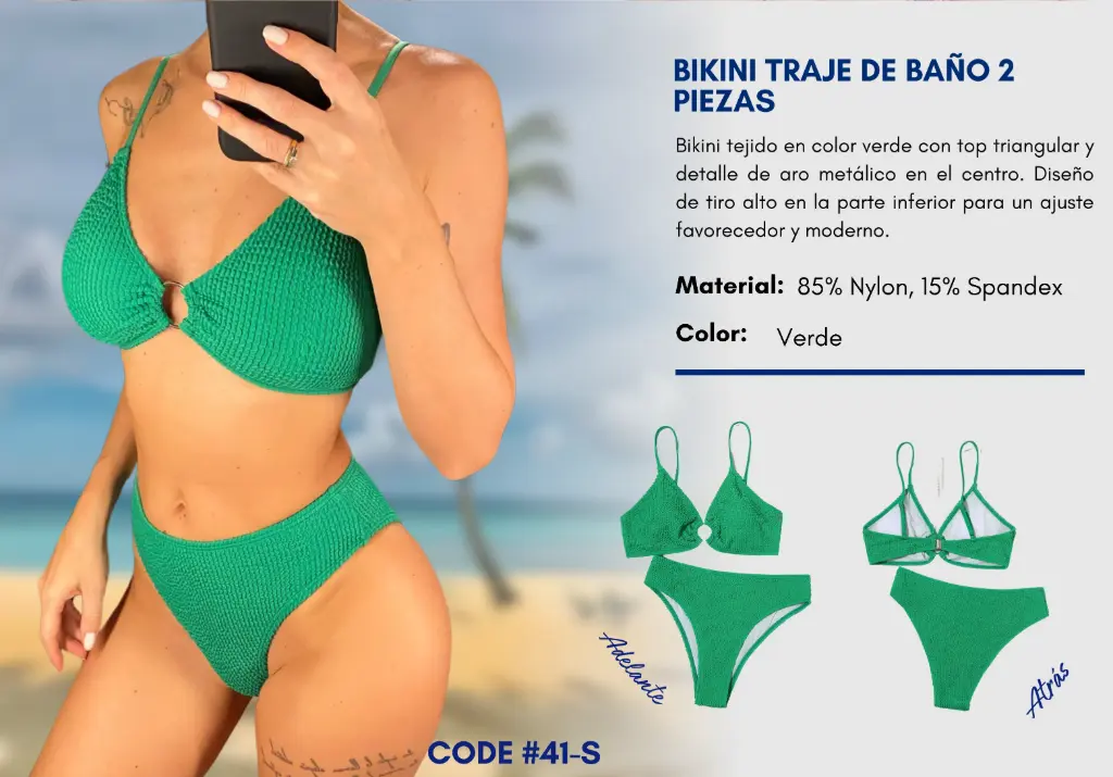 Traje de Baño Para Mujer Small Elite Swim S-41