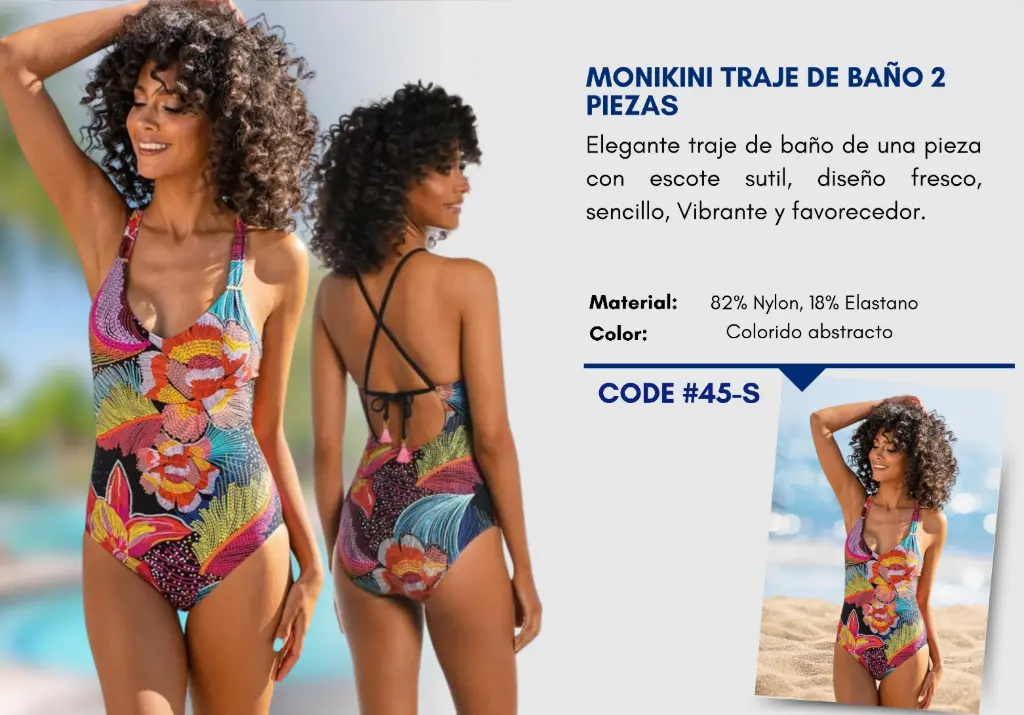 Traje de Baño Para Mujer Small Elite Swim S-45