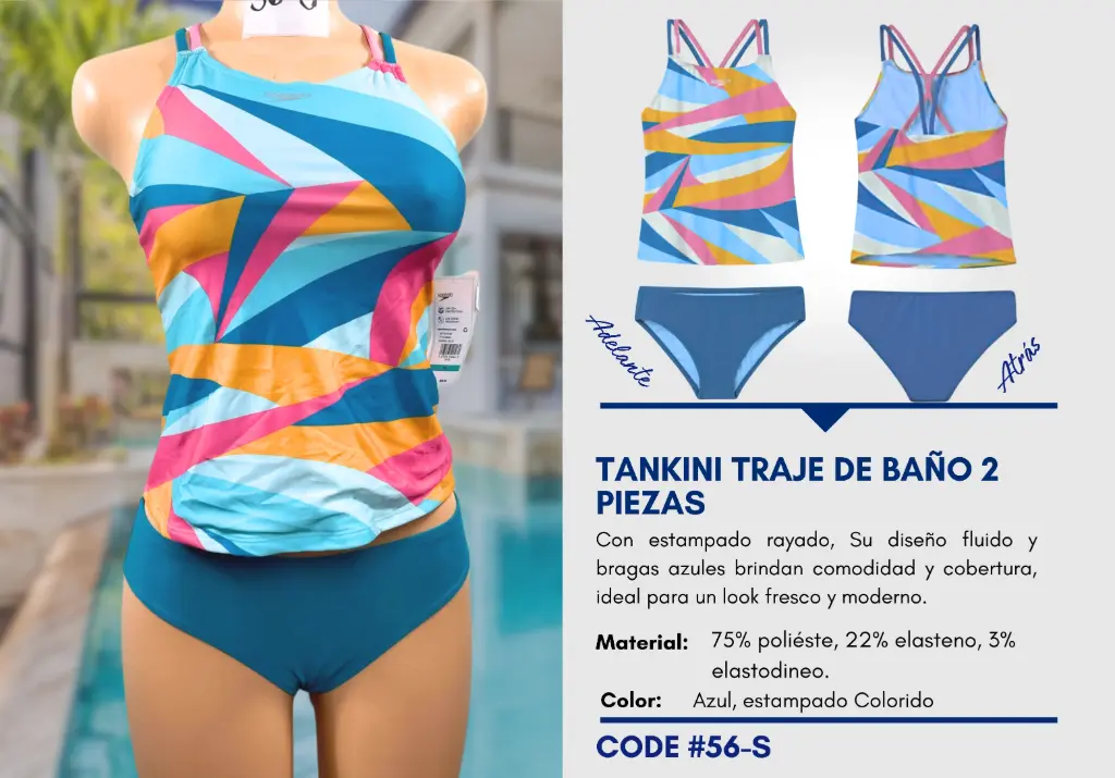 Traje de Baño Para Mujer Small Elite Swim S-56