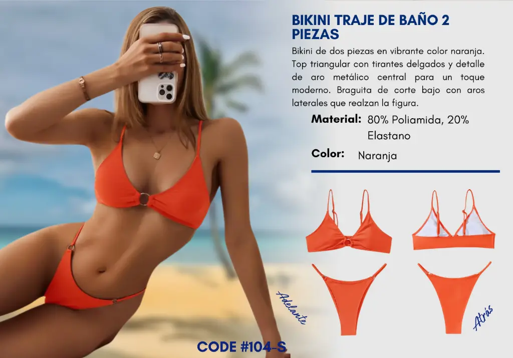 Traje de Baño Para Mujer Small Superior Swim S-104