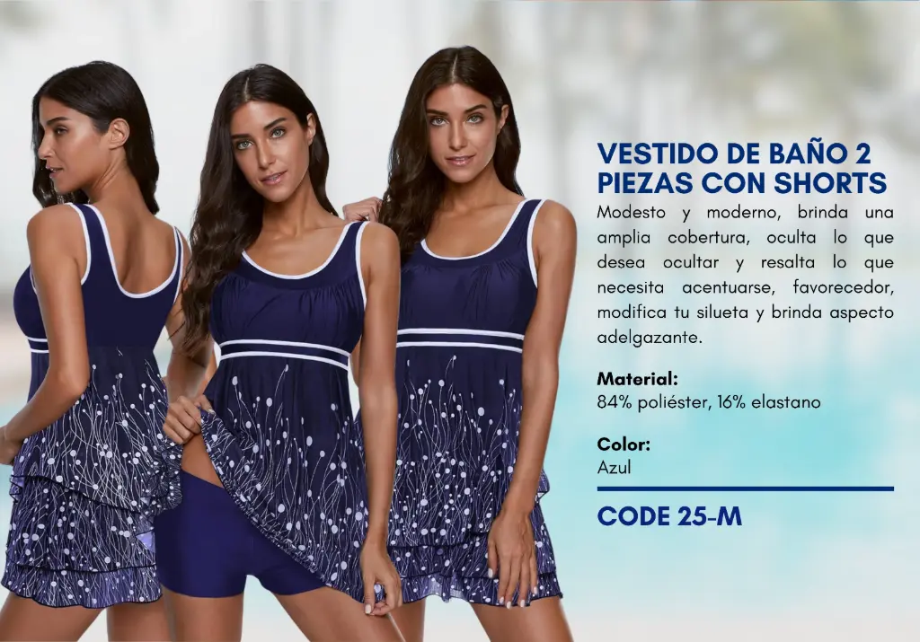 Traje de Baño Para Mujer Medium Superior Swim M-25