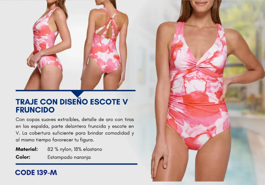 Traje de Baño Para Mujer Medium Superior Swim M-139