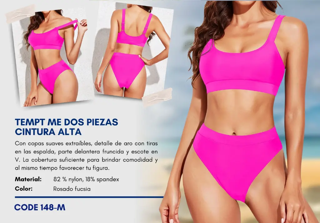 Traje de Baño Para Mujer Medium Superior Swim M-148