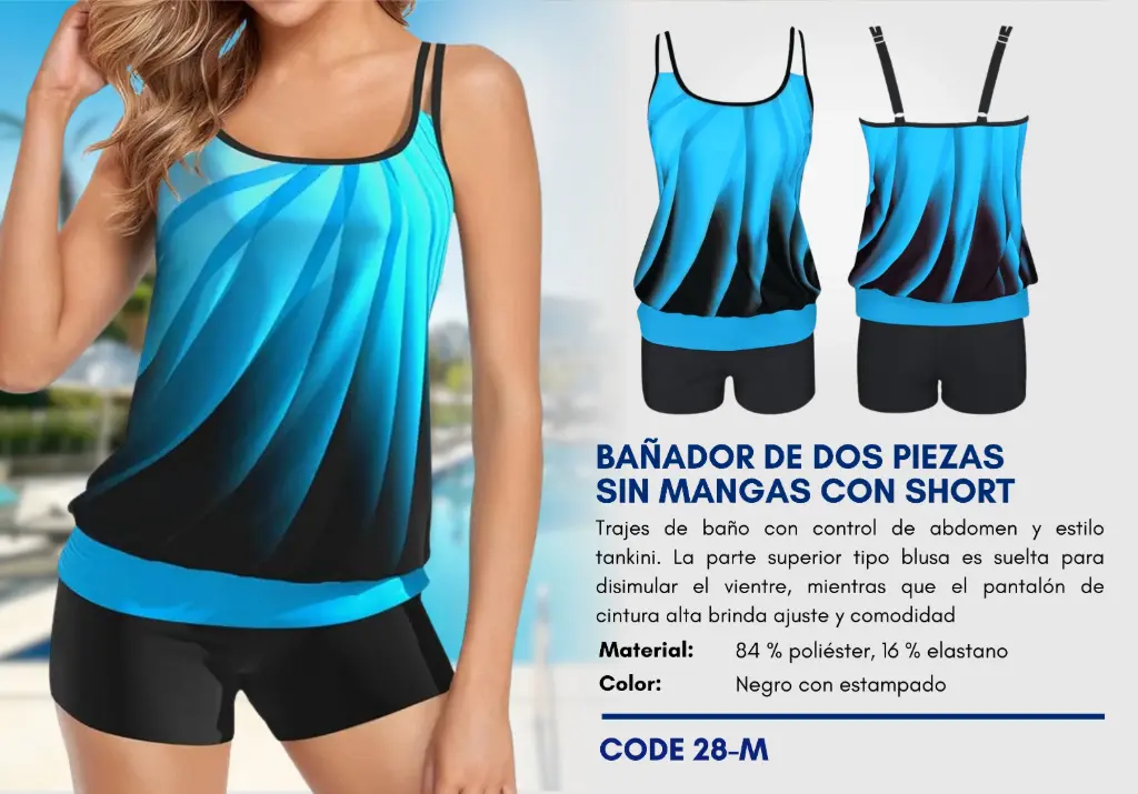 Traje de Baño Para Mujer Medium Esencial Swim M-28