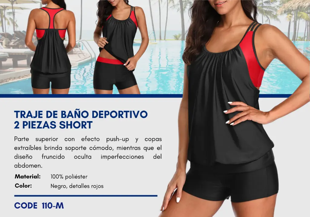 Traje de Baño Para Mujer Medium Esencial Swim M-110