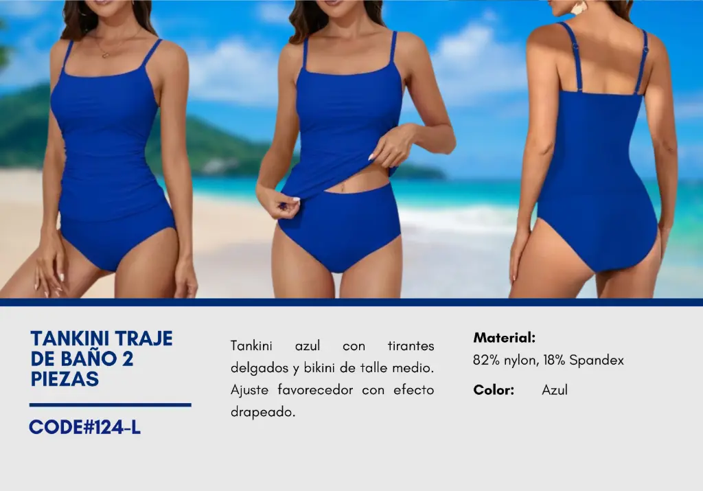 Traje de Baño Para Mujer Large Elite Swim L-124