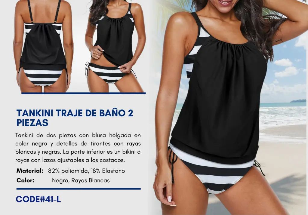 Traje de Baño Para Mujer Large Superior Swim L-41