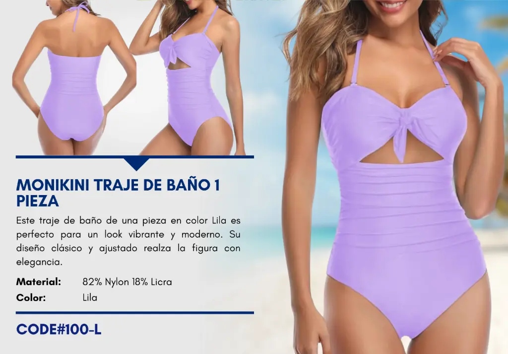 Traje de Baño Para Mujer Large Superior Swim L-100