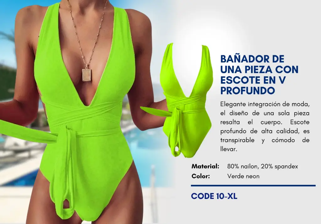 Traje de Baño Para Mujer Extra Large Elite Swim XL-10