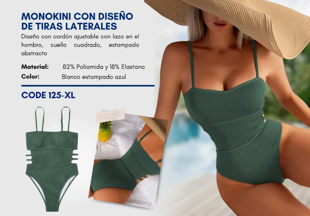 Traje de Baño Para Mujer Extra Large Elite Swim XL-125