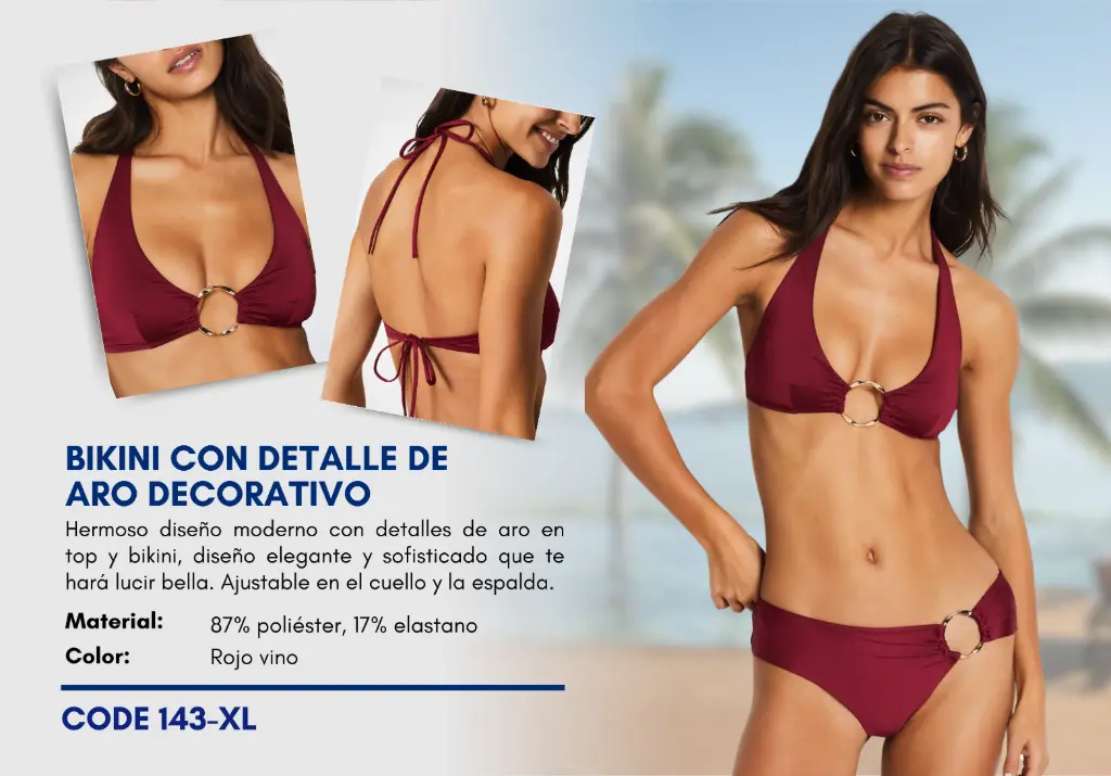 Traje de Baño Para Mujer Extra Large Elite Swim XL-143