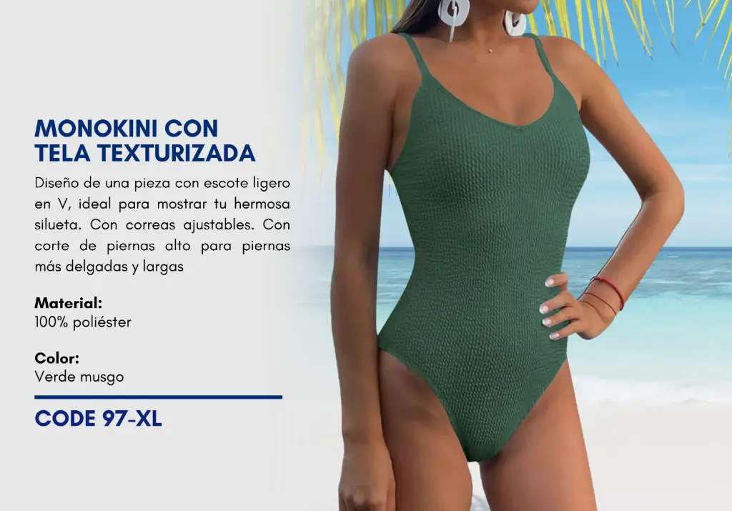 Traje de Baño Para Mujer Extra Large Superior Swim XL-97