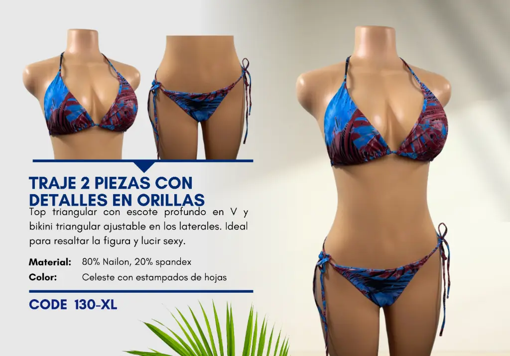 Traje de Baño Para Mujer Extra Large Superior Swim XL-130