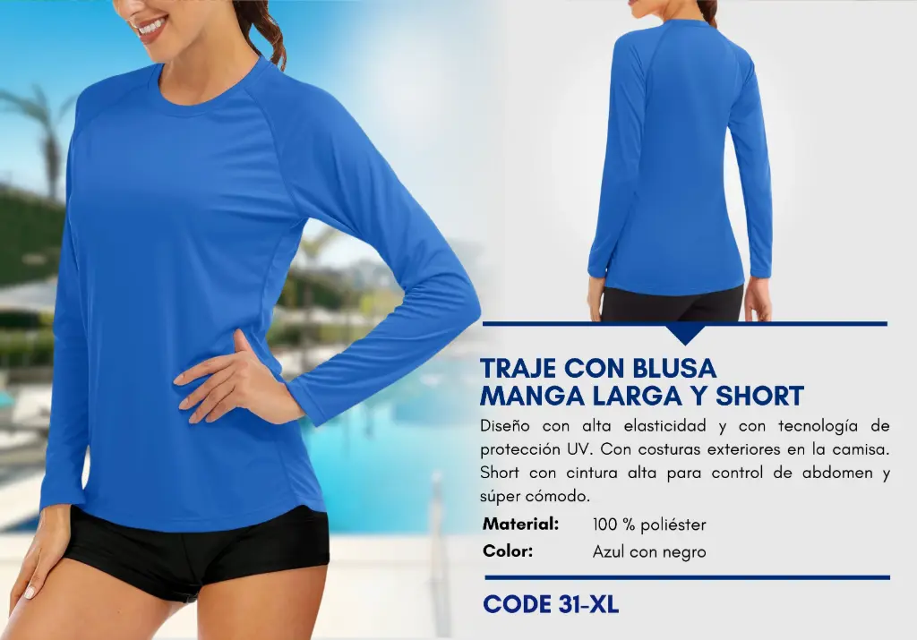 Traje de Baño Para Mujer Extra Large Esencial Swim XL-31
