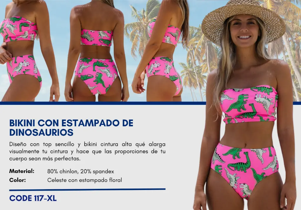 Traje de Baño Para Mujer Extra Large Esencial Swim XL-117