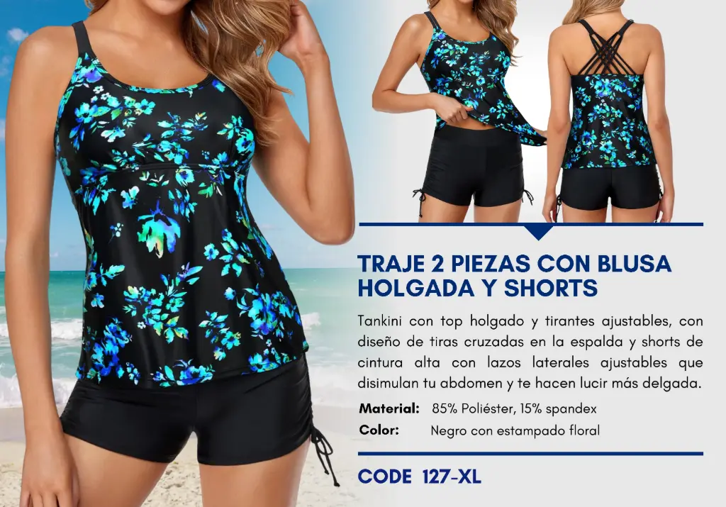 Traje de Baño Para Mujer Extra Large Esencial Swim XL-127