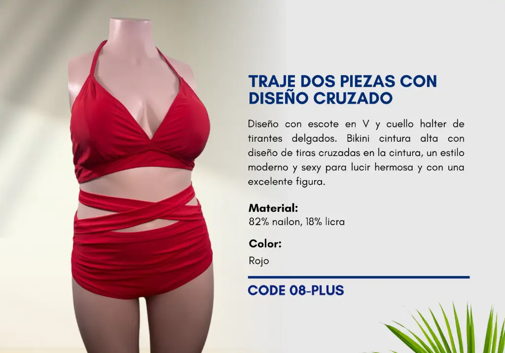Traje de Baño Para Mujer PLUS Elite Swim PLUS-08