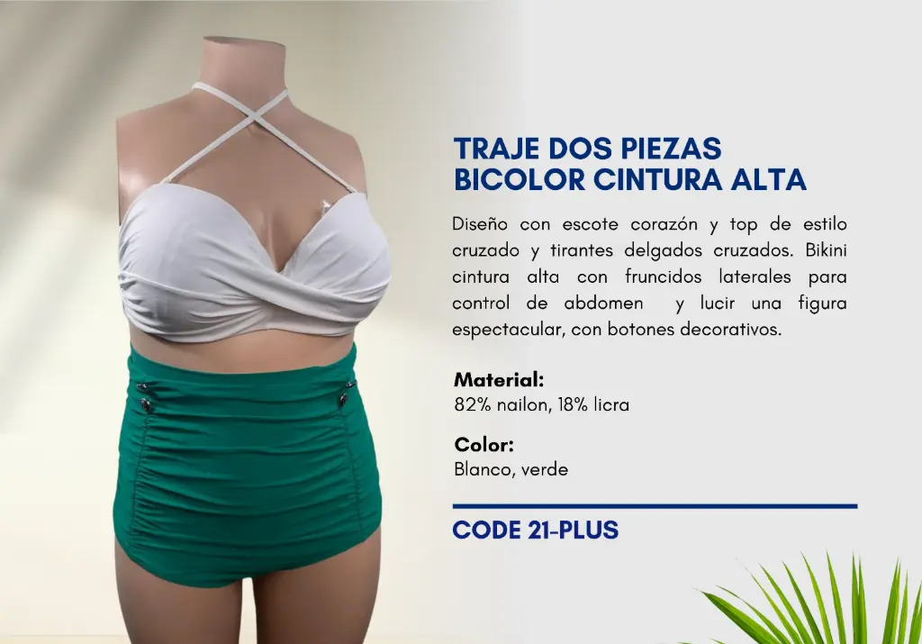 Traje de Baño Para Mujer PLUS Elite Swim PLUS-21