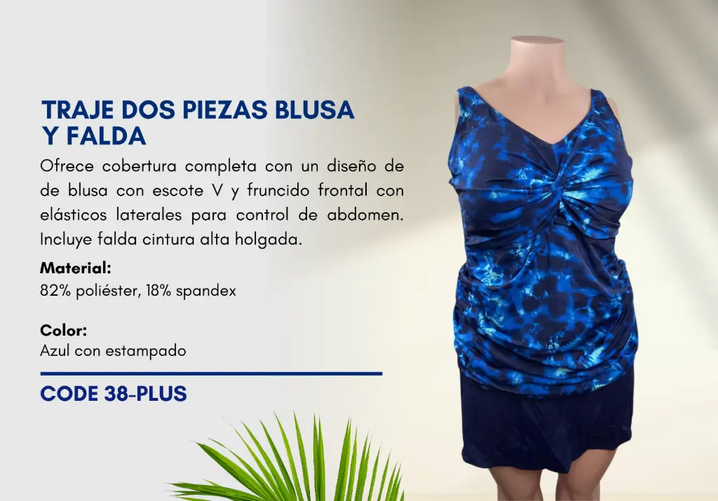 Traje de Baño Para Mujer PLUS Superior Swim PLUS-38