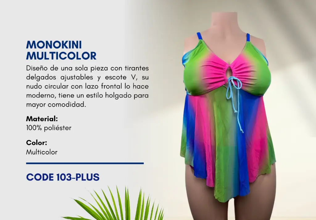 Traje de Baño Para Mujer PLUS Superior Swim PLUS-103