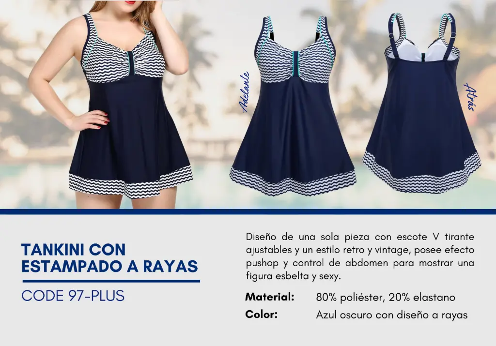 Traje de Baño Para Mujer PLUS Esencial Swim PLUS-97