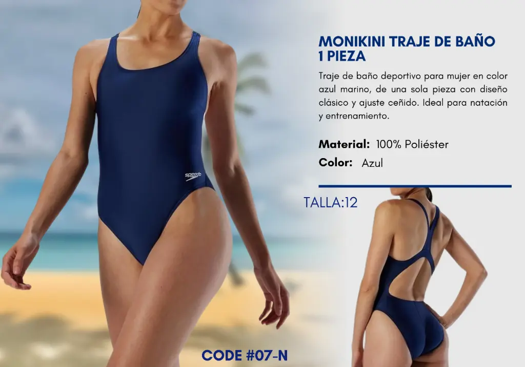 Traje de Baño Para Niña 12Y Kids Swim N-07