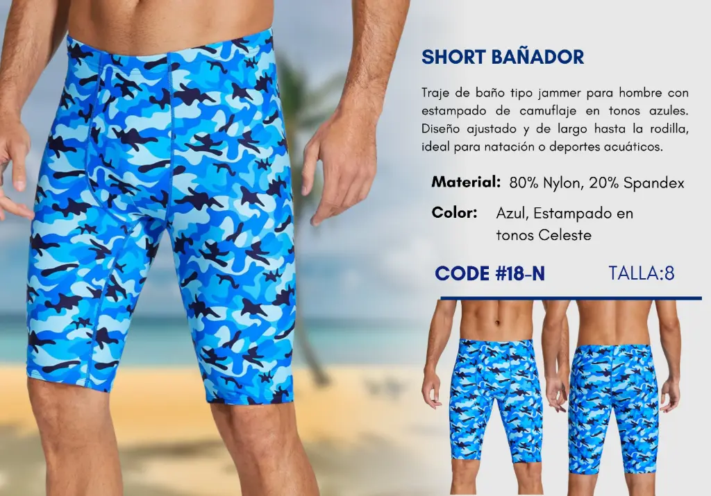 Traje de Baño Para Niño 8Y Kids Swim N-18
